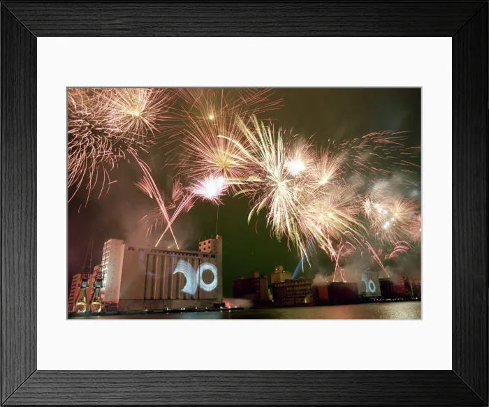 Framed Print : Destination Docklands Concert October 1988 Fireworks Framed Print : Destination Docklands Concert October 1988 Fireworks