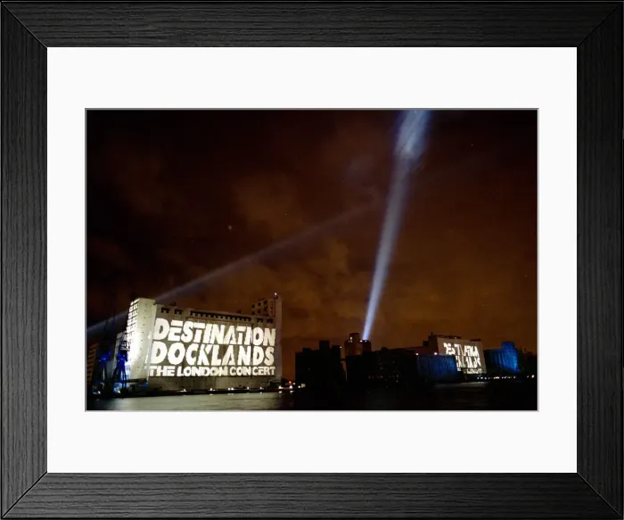 Framed Print : Destination Docklands Concert October 1988 Fireworks