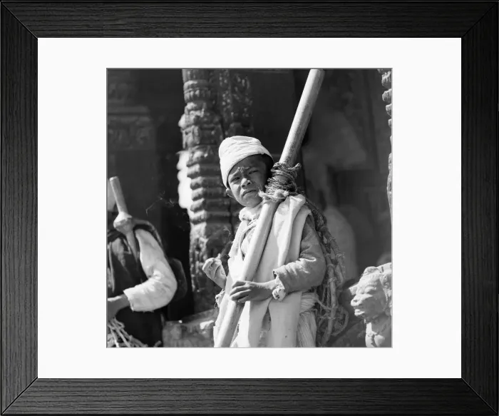 Framed Print : A Nepalese market trader seen here in Durbar Square, Katmandu outside a Buddhist temple Framed Print : A Nepalese market trader seen here in Durbar Square, Katmandu outside a Buddhist temple
