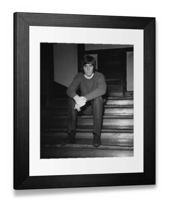 Framed Print : Barry Gibb of the Bee Gees pop group pictured at the home of the group Framed Print : Barry Gibb of the Bee Gees pop group pictured at the home of the group