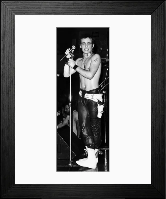Framed Print : Adam Ant British pop singer on stage in America 1982 Framed Print : Adam Ant British pop singer on stage in America 1982