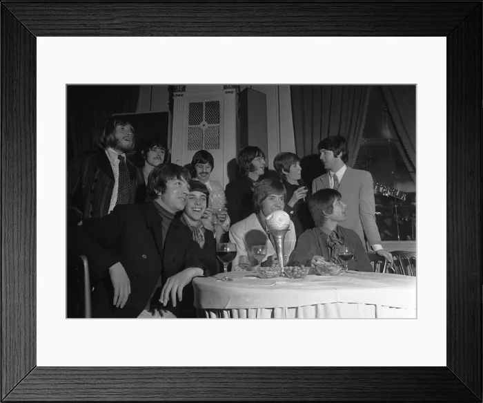 Framed Print : John Lennon Ringo Starr and Paul McCartney with Cilla Black Framed Print : John Lennon Ringo Starr and Paul McCartney with Cilla Black