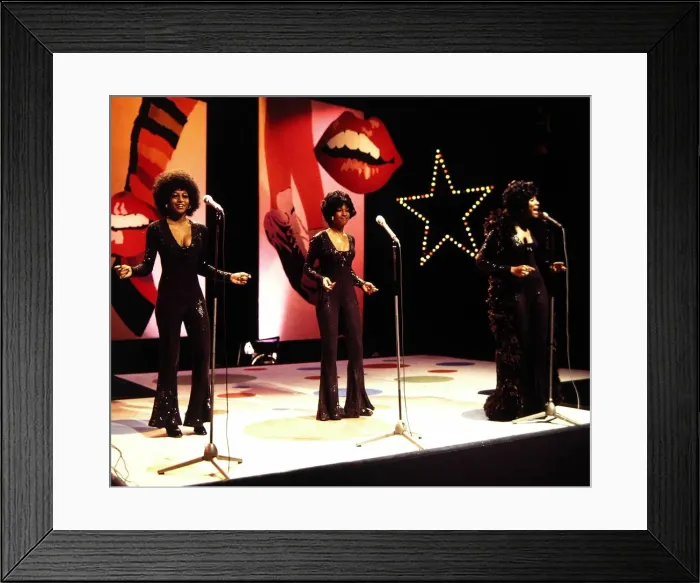 Framed Print : The Supremes - Pop Group seen here in rehearsals at the White City studios of Top Framed Print : The Supremes - Pop Group seen here in rehearsals at the White City studios of Top