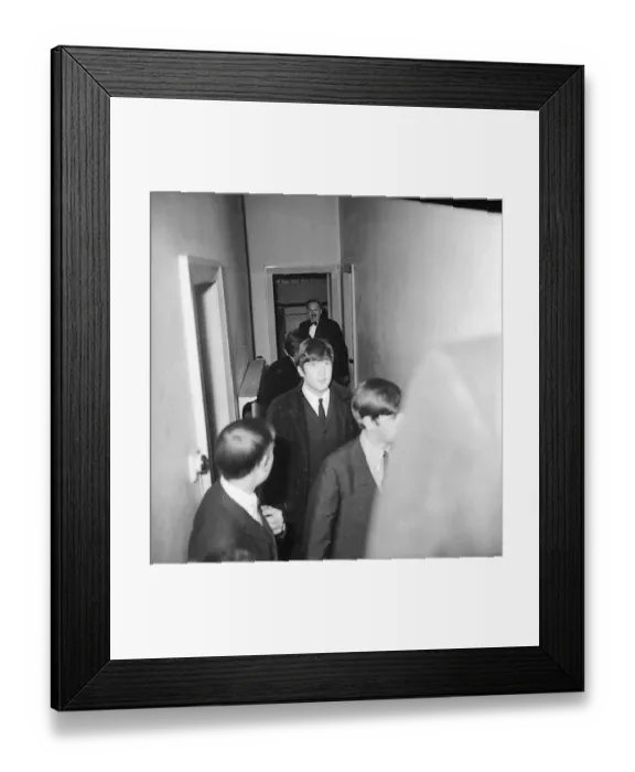 Framed Print : Backstage at the Beatles last British ballroom appearance, Pavilion, Buxton Framed Print : Backstage at the Beatles last British ballroom appearance, Pavilion, Buxton
