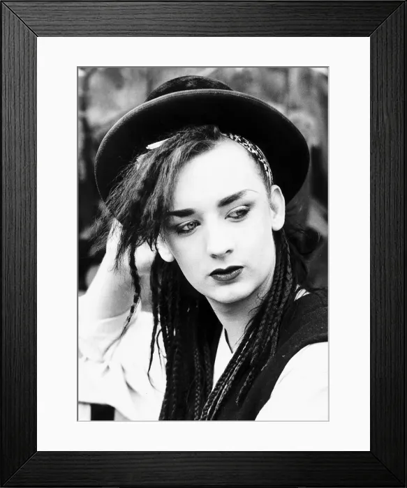 Framed Print : Boy George lead singer of pop group Culture Club