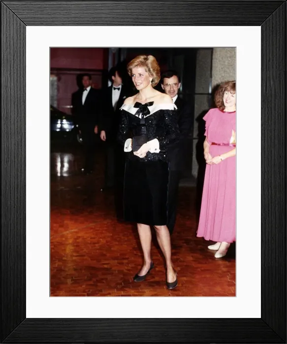 Framed Print : Princess of Wales attends a gala concert at the Barbican Centre, London Framed Print : Princess of Wales attends a gala concert at the Barbican Centre, London