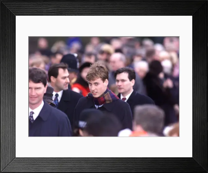 Framed Print : Prince William Collection 1998 Prince William at Sandringham December 1998