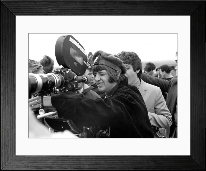 Framed Print : The Beatles filming of Help'in Sailsbury Plain, our picture shows Framed Print : The Beatles filming of Help'in Sailsbury Plain, our picture shows