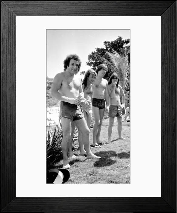 Framed Print : Aussie metal ACDC at the seaside in Rio Framed Print : Aussie metal ACDC at the seaside in Rio