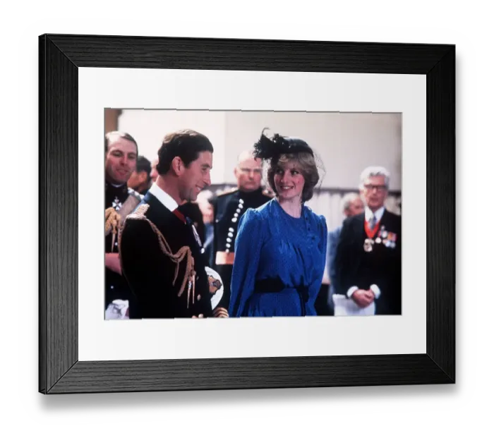 Framed Print : Prince Charles and Princess Diana, the Prince and Princess of Wales