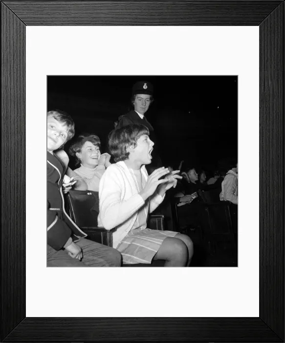 Framed Print : The Beatles - Fans - November 1963 Fans of The Beatles - cheer Framed Print : The Beatles - Fans - November 1963 Fans of The Beatles - cheer