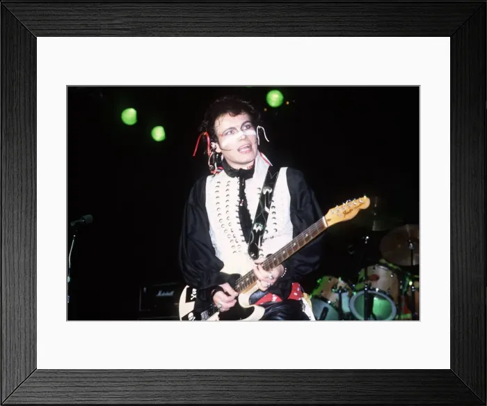 Framed Print : Adam Ant British Singer - Stuart Goddard Framed Print : Adam Ant British Singer - Stuart Goddard
