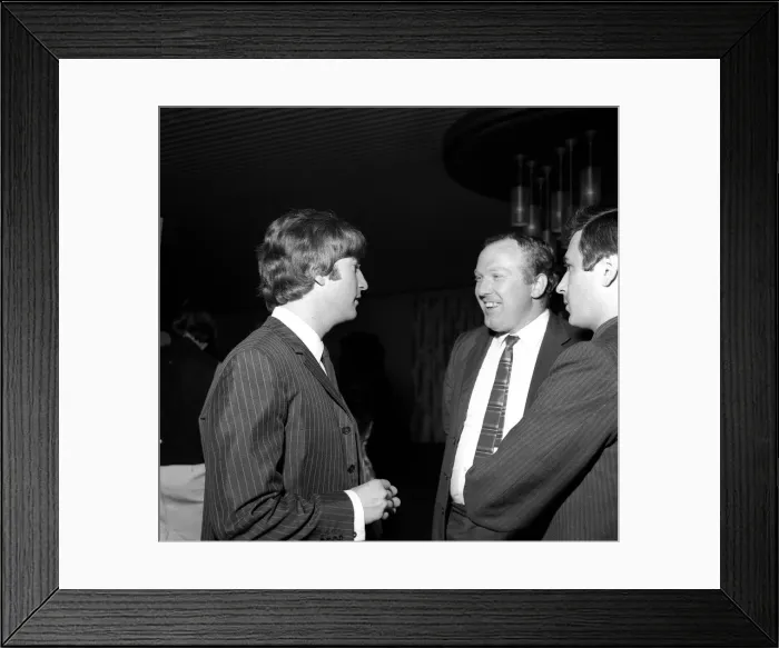 Framed Print : John Lennon of The Beatles at the Prince of Wales Theatre, Leicester Square, London Framed Print : John Lennon of The Beatles at the Prince of Wales Theatre, Leicester Square, London
