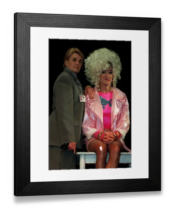 Framed Print : Lily Savage stars in Prisoner cell block H the musical with the freak Maggie Kirk Framed Print : Lily Savage stars in Prisoner cell block H the musical with the freak Maggie Kirk