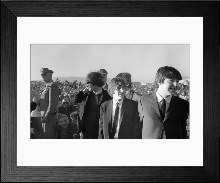 Framed Print : Beatles in San Francisco 18 August 1964 Left to right: John Lennon Framed Print : Beatles in San Francisco 18 August 1964 Left to right: John Lennon