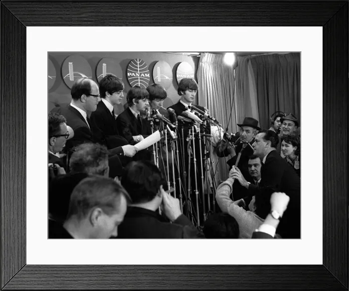 Framed Print : Pop Group The Beatles February 1964 John Lennon, Paul McCartney, Ringo Starr Framed Print : Pop Group The Beatles February 1964 John Lennon, Paul McCartney, Ringo Starr