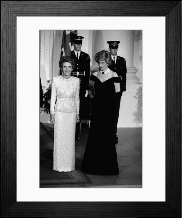 Framed Print : The Prince and Princess of Wales visit to the United States, 1985