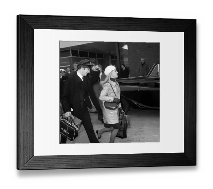 Framed Print : 7 February 1964 The Beatles leaving for New York at London Airport Framed Print : 7 February 1964 The Beatles leaving for New York at London Airport