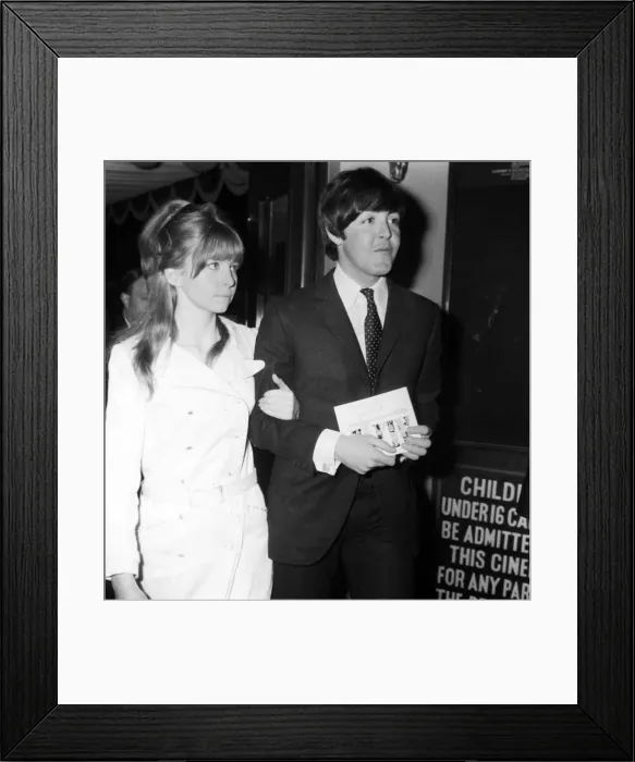Framed Print : Paul McCartney March 1966 with Jane Asher
