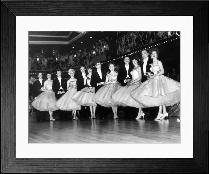 Framed Print : Competitors in the Evening Chronicle / Sunday Sun Dance championships at the Mayfair Framed Print : Competitors in the Evening Chronicle / Sunday Sun Dance championships at the Mayfair