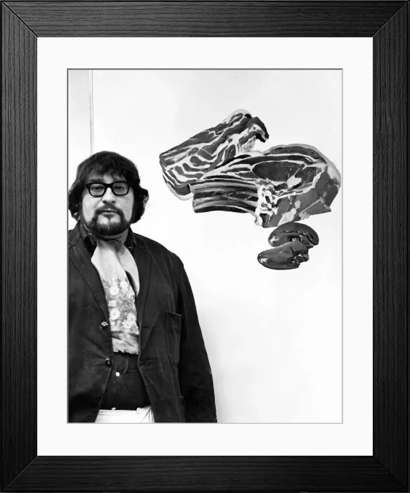 Framed Print : Artist Adrian Henri January 1968 Framed Print : Artist Adrian Henri January 1968