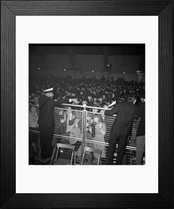 Framed Print : Beatles fans at Wimbledon Palais. 14th December 1963