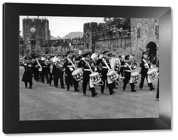 The 7th Battalion of the Royal Northumberland Fusiliers at Alnwick Castle
