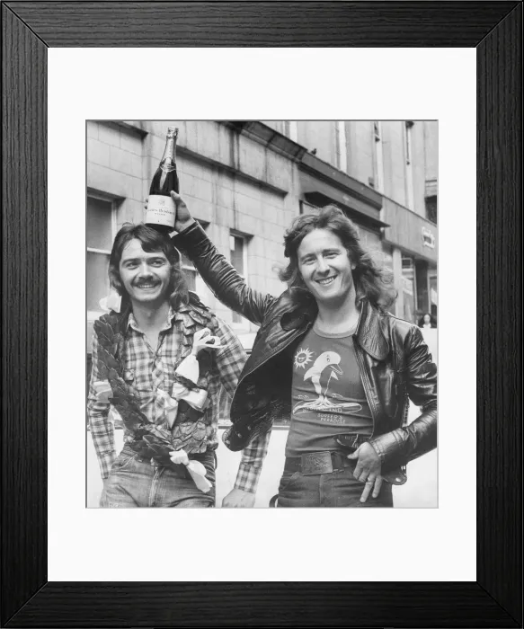 Framed Print : Geordie, the former band of Brian Johnson lead singer of the rock group AC / DC Framed Print : Geordie, the former band of Brian Johnson lead singer of the rock group AC / DC