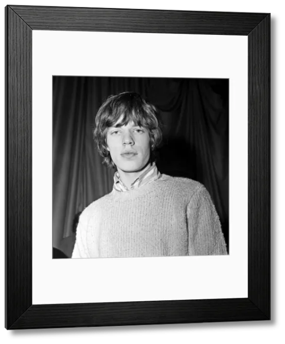 Framed Print : Rolling Stones: Mick Jagger, pictured before the group Framed Print : Rolling Stones: Mick Jagger, pictured before the group