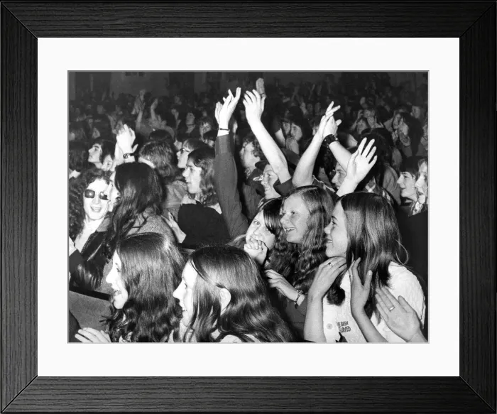 Framed Print : Slade fans enjoying a concert in 1972 Framed Print : Slade fans enjoying a concert in 1972