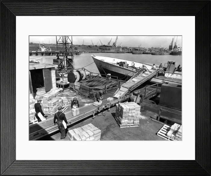 Framed Print : It was business as usual at the Albert Edwar Dock, North Shields Framed Print : It was business as usual at the Albert Edwar Dock, North Shields