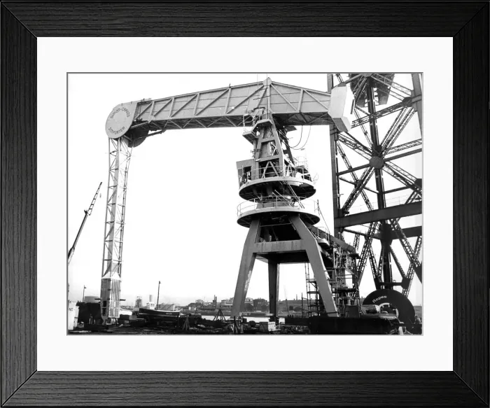 Framed Print : A giant Grain Unloader at Wallsend slipway in 1974 Framed Print : A giant Grain Unloader at Wallsend slipway in 1974