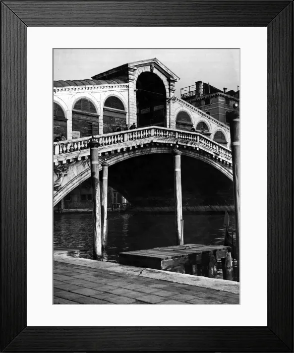 Framed Print : The Rialto Bridge in Venice Italy - which was made famous in Shakespeare Framed Print : The Rialto Bridge in Venice Italy - which was made famous in Shakespeare