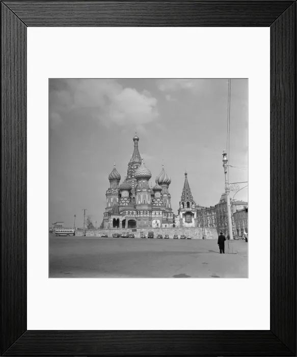 Framed Print : St Basils Cathedral in Red Square Moscow commissioned by Ivan the Terrible in Framed Print : St Basils Cathedral in Red Square Moscow commissioned by Ivan the Terrible in