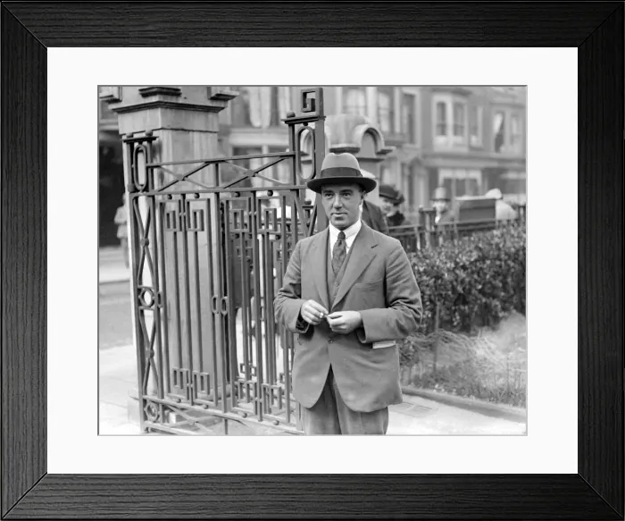 Framed Print : Harry Pollitt, member of the British Communist Party, smoking a cigarette at the Trade