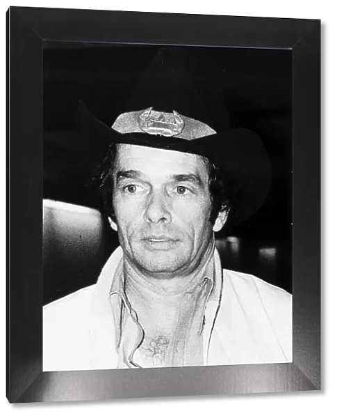 Merle Haggard 1978 Country and Western Singer wearing a stetson