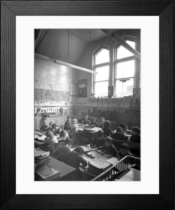 Framed Print : One of the smallest primary schools in Coventry, All Saints, in Vecquery Street