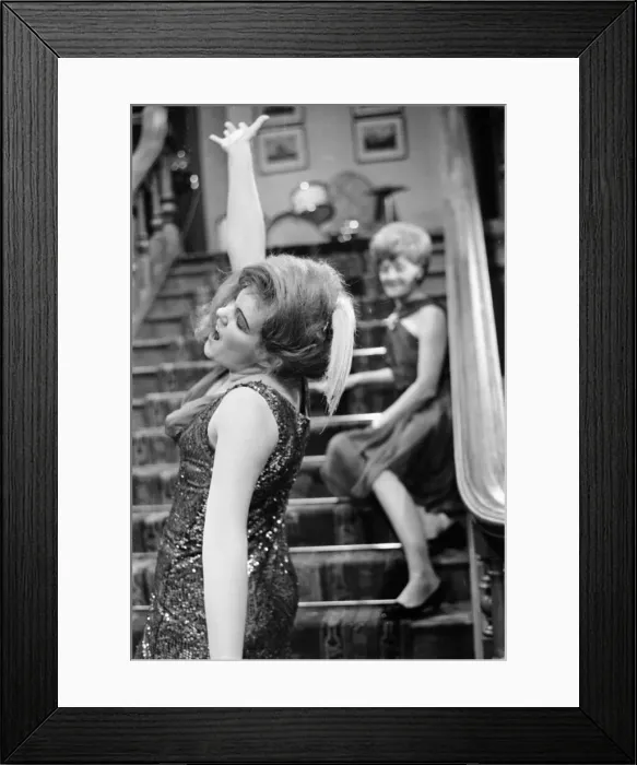 Framed Print : Lynn Redgrave on set of Georgy Girl, a world-wide smash