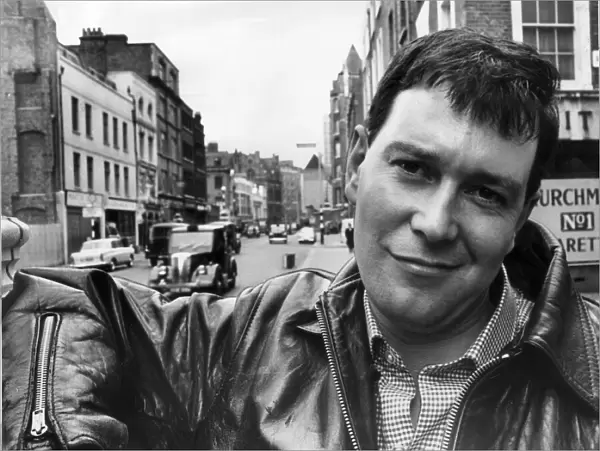 Writer Joe Orton pictured in Covent Garden. 8th May 1964