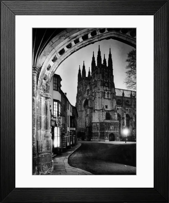 Framed Print : Canterbury Cathedral in Canterbury in Kent England. Canterbury is a historic Framed Print : Canterbury Cathedral in Canterbury in Kent England. Canterbury is a historic