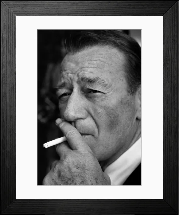Framed Print : American actor John Wayne in London October 1960 Framed Print : American actor John Wayne in London October 1960