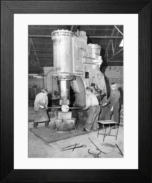 Framed Print : One of the latest additions to the forge has been this 20 cwt