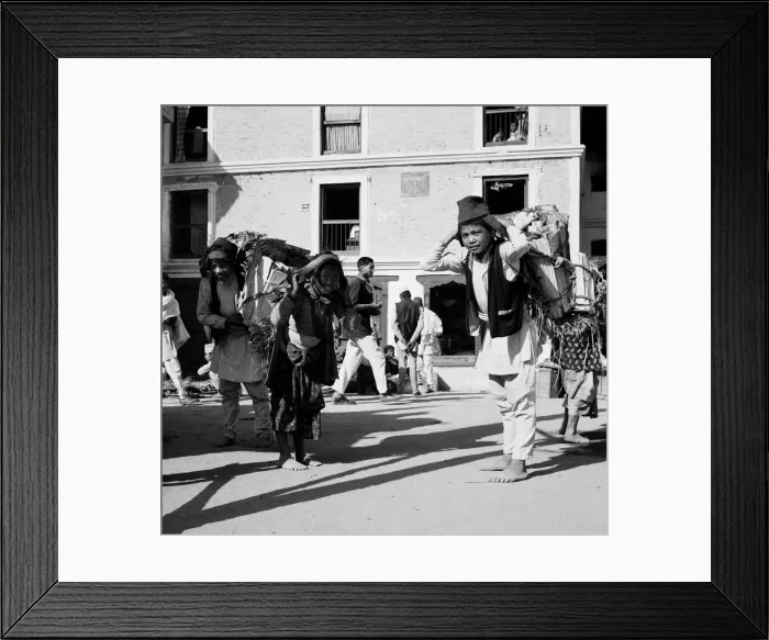 Framed Print : Nepalese men seen here in Durbar Square, Katmandu in the mountain kingdom of Nepal after Framed Print : Nepalese men seen here in Durbar Square, Katmandu in the mountain kingdom of Nepal after
