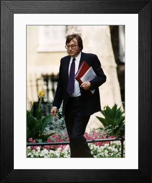 Framed Print : David Mellor Conservative member of Parliament after leaving 10 Downing Street Framed Print : David Mellor Conservative member of Parliament after leaving 10 Downing Street