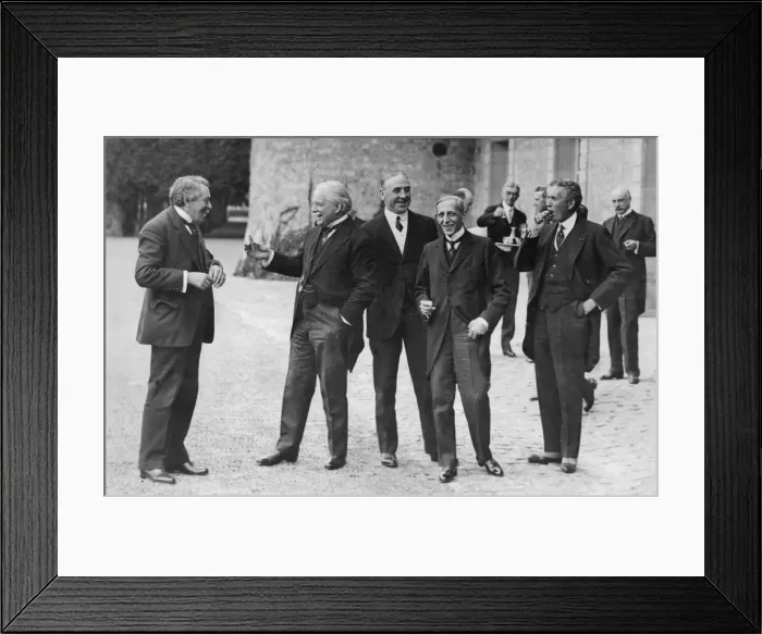 Framed Print : Allies Supreme Council Meeting in the grounds of the French President Framed Print : Allies Supreme Council Meeting in the grounds of the French President