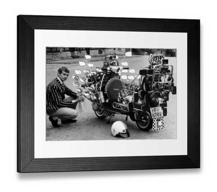 Framed Print : Motor Cycles Misc mods scooters vespas customised Dbase Msi Framed Print : Motor Cycles Misc mods scooters vespas customised Dbase Msi