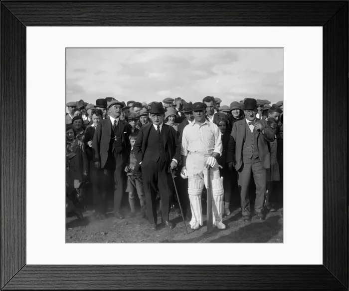 Framed Print : Sir James Barrie, creator of Peter Pan, with C. G MaCartney. 1st June 1925 Framed Print : Sir James Barrie, creator of Peter Pan, with C. G MaCartney. 1st June 1925