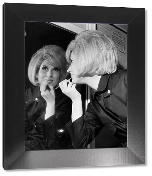 Dusty Springfield backstage at a charity event in Blackpool. 9th June 1964