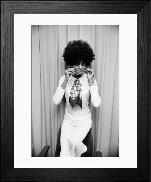 Framed Print : Diana Ross at a press call to promote her new record Love Child Framed Print : Diana Ross at a press call to promote her new record Love Child