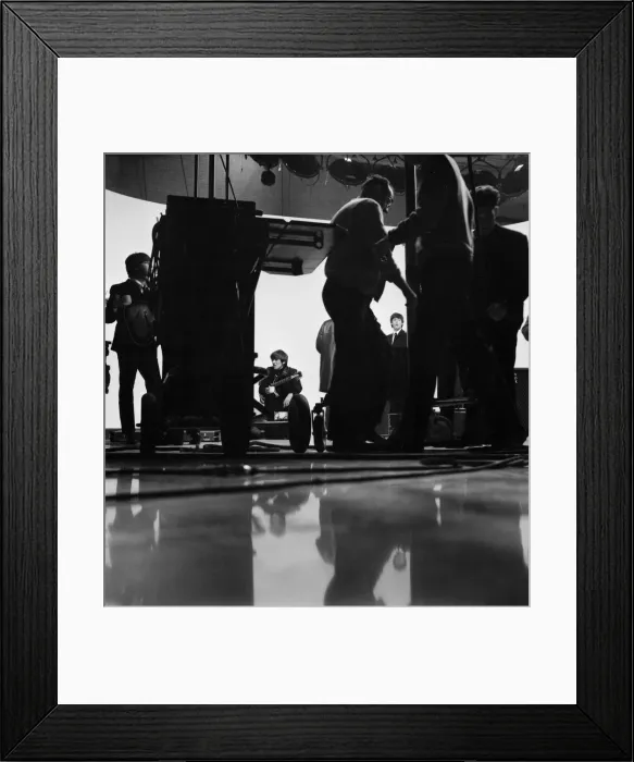 Framed Print : Beatles files 1964 The Beatles relax between takes of their new film A Hard Days Framed Print : Beatles files 1964 The Beatles relax between takes of their new film A Hard Days